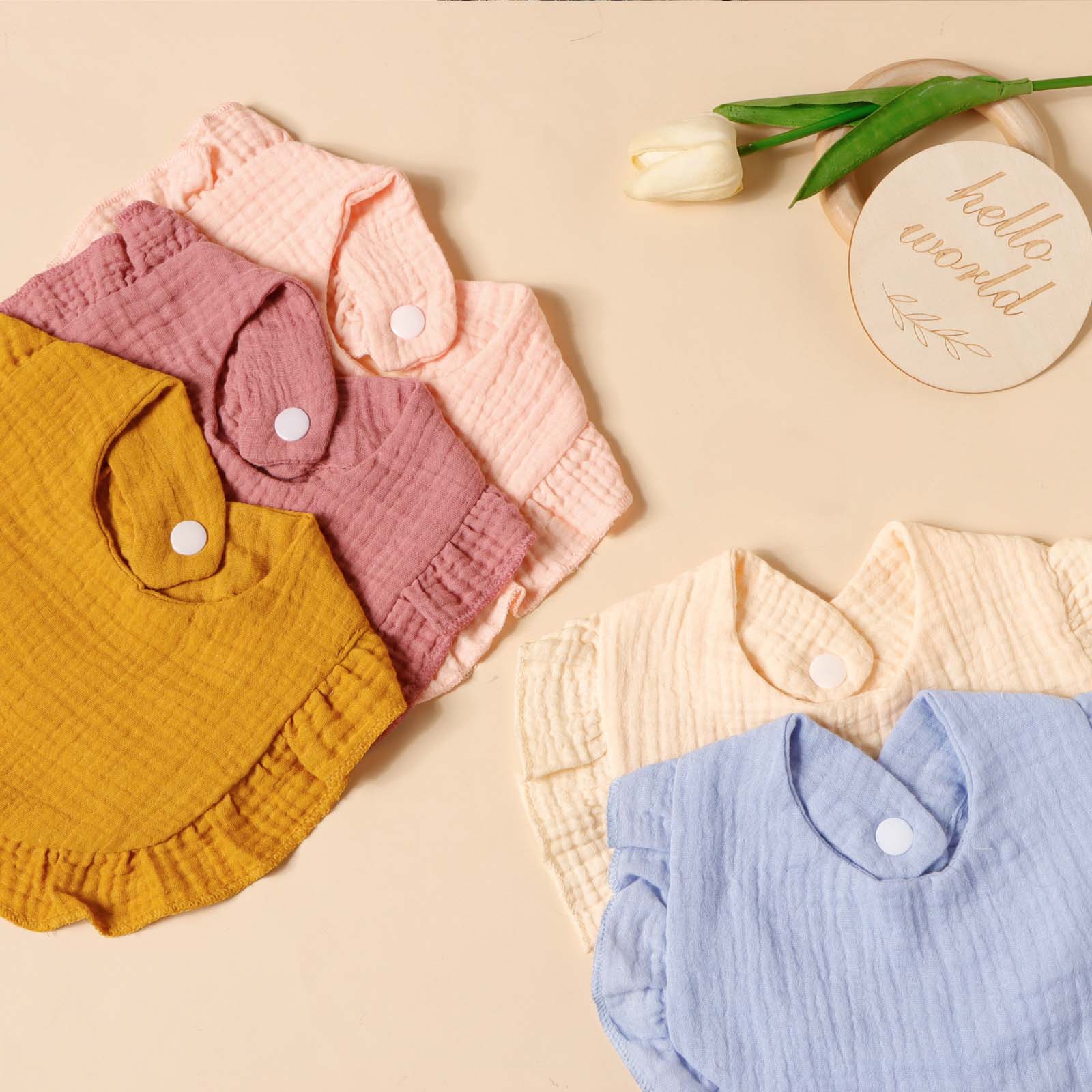6 szt. Bawełniane Śliniaki z G – Baby Clothing Fabric recenzja i cena