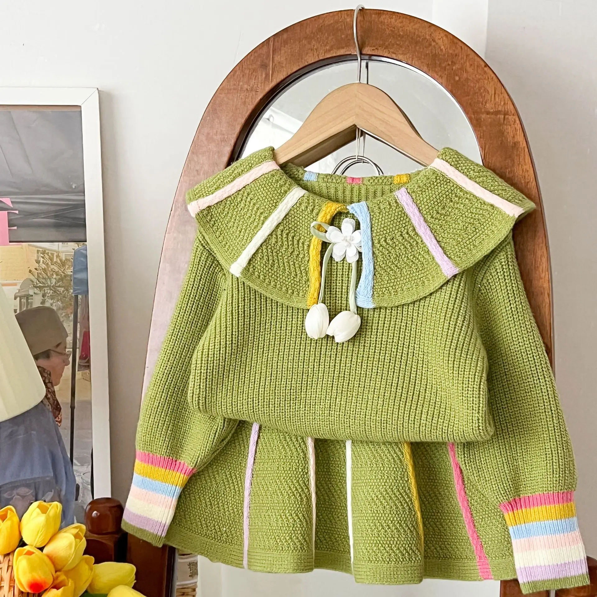 Komplet Dziewczęcy Wiosna-Jesi – Baby Clothing Jumper recenzja i cena